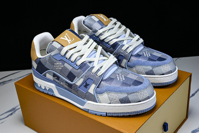 TRAINER SPORTY CASUAL SHOES BLUE/WHITE