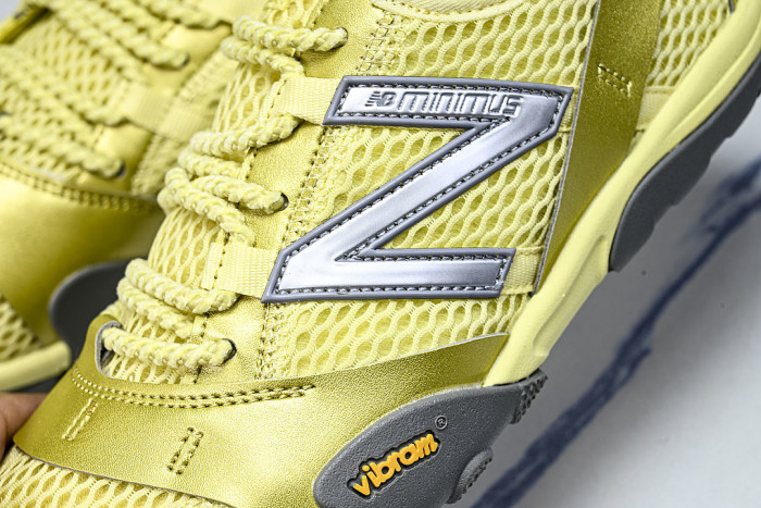 MT10OMB MINIMUS 10 LOW-TOP SPORTS CASUAL SHOES YELLOW/SILVER/GREY