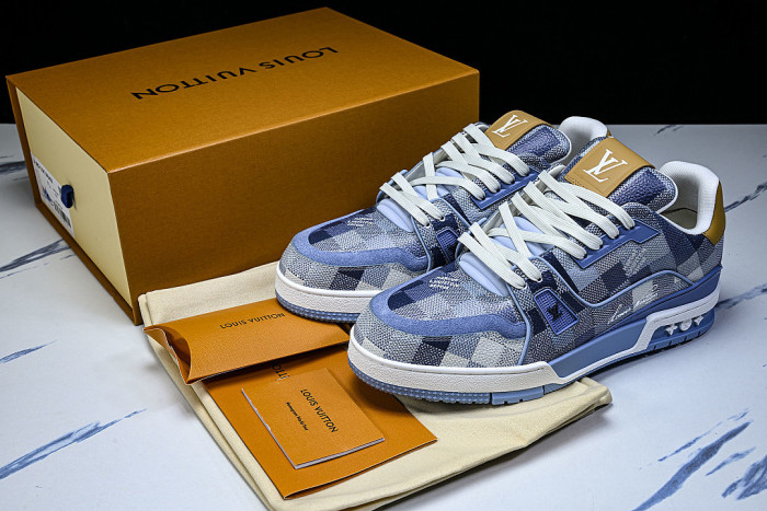 TRAINER SPORTY CASUAL SHOES BLUE/WHITE
