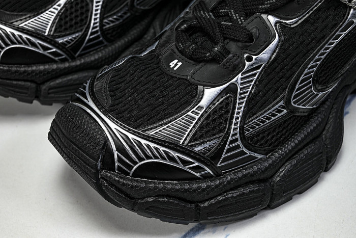W3XCN1000 3XL CHARMS MEN FASHIONABLE RUNNING SHOES BLACK/SILVER/BLACK