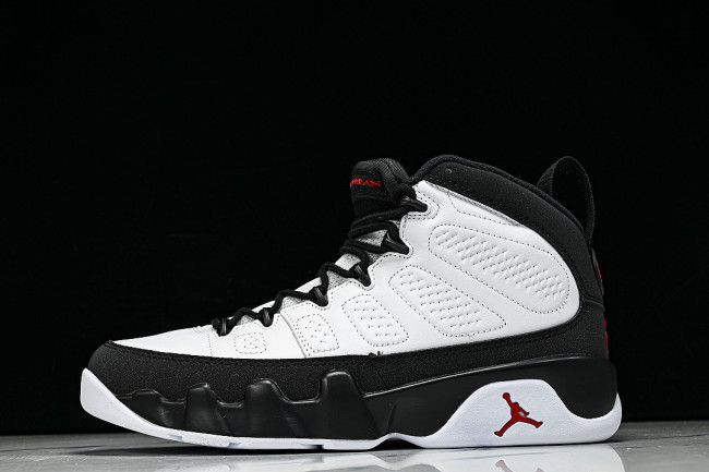IX6179-100 AIR JORDAN 9 OG BASKETBALL SHOES WHITE/BLACK