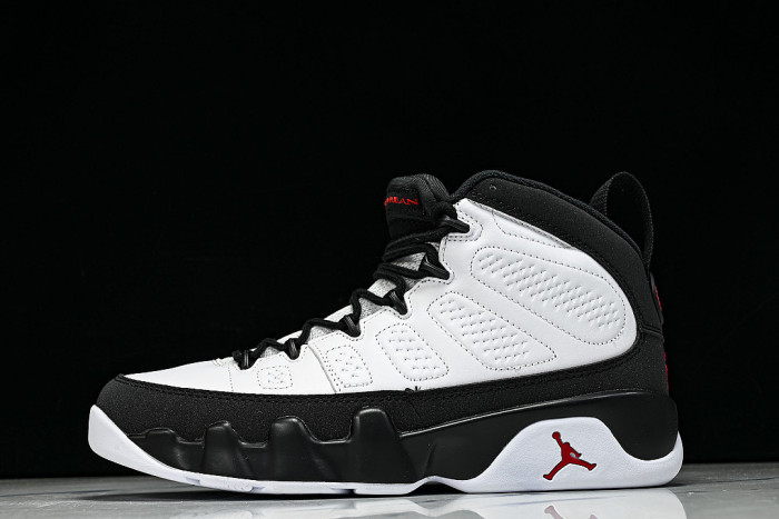 IX6179-100 AIR JORDAN 9 OG BASKETBALL SHOES WHITE/BLACK