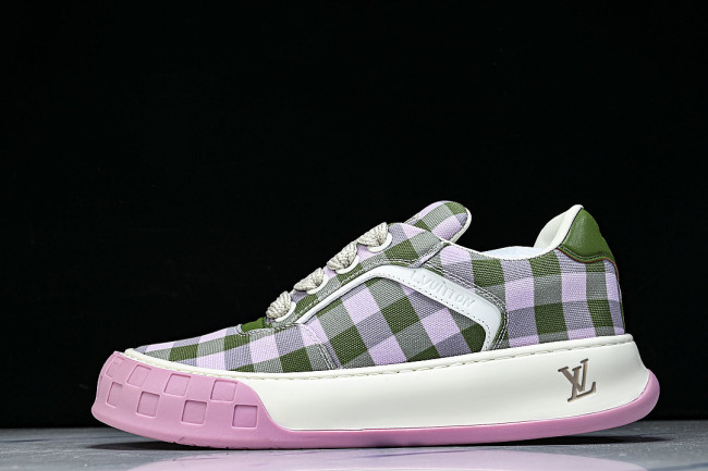 CANVAS CASUAL SPORTS SHOES PINK/GREEN/WHITE