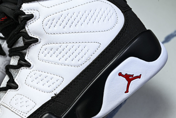 IX6179-100 AIR JORDAN 9 OG BASKETBALL SHOES WHITE/BLACK