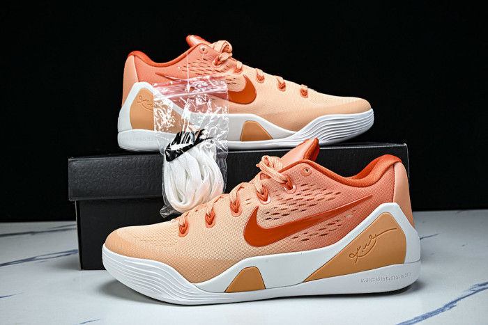 IM6119-800 KOBE 9 ELITE LOW EM PROTRO ORANGE FROST/ICE PEACH/BRILLIANT ORANGE/SUMMIT WHITE