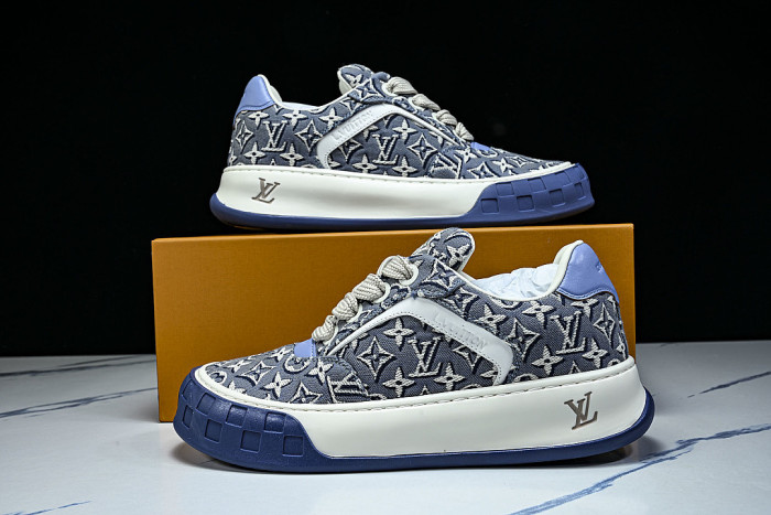 CANVAS CASUAL SPORTS SHOES BLUE/WHITE/BLUE