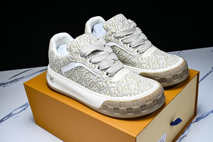 CANVAS CASUAL SPORTS SHOES BEIGE/WHITE/BEIGE