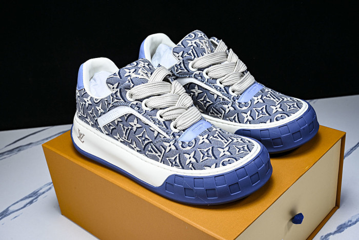 CANVAS CASUAL SPORTS SHOES BLUE/WHITE/BLUE