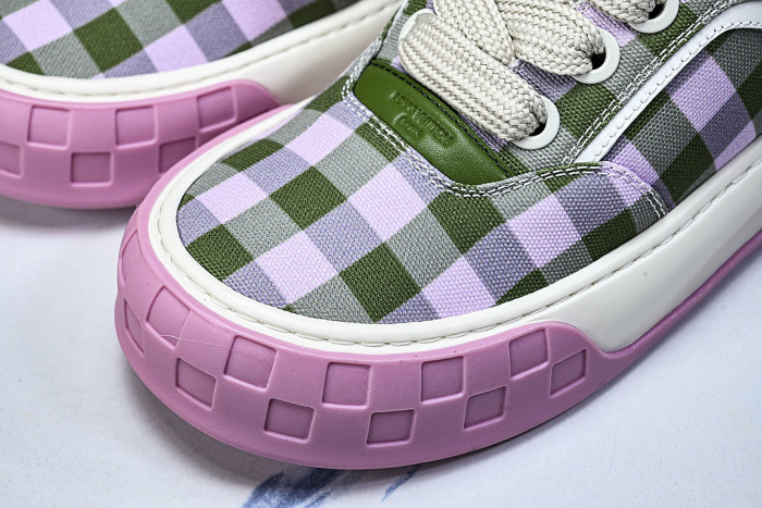CANVAS CASUAL SPORTS SHOES PINK/GREEN/WHITE