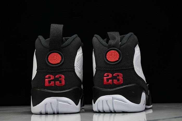 IX6179-100 AIR JORDAN 9 OG BASKETBALL SHOES WHITE/BLACK