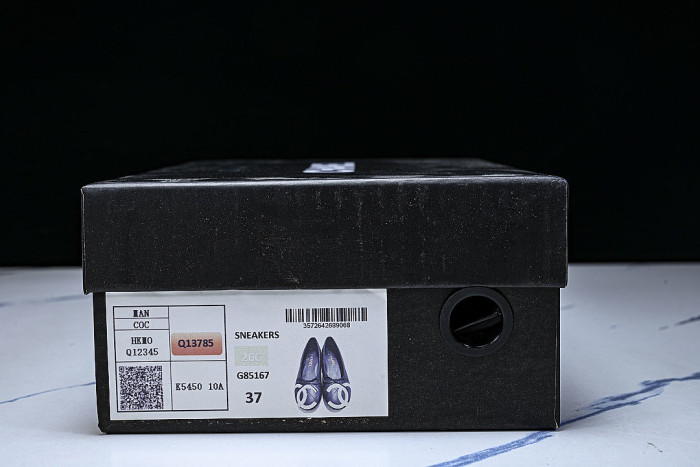 FLAT BALLET SHOES BLACK/WHITE/BLACK