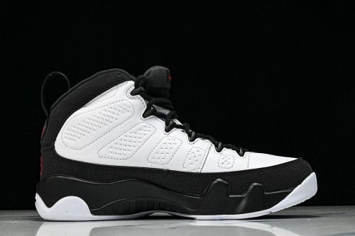 IX6179-100 AIR JORDAN 9 OG BASKETBALL SHOES WHITE/BLACK