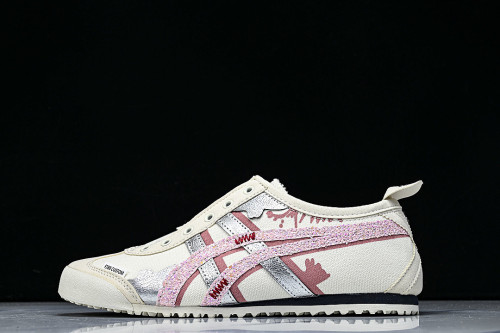 1183A360-205-1 MEXICO 66 SLIP ON CASUAL RUNNING SHOES LIGHT PINK/WHITE