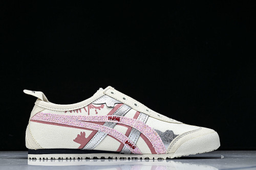1183A360-205-1 MEXICO 66 SLIP ON CASUAL RUNNING SHOES LIGHT PINK/WHITE