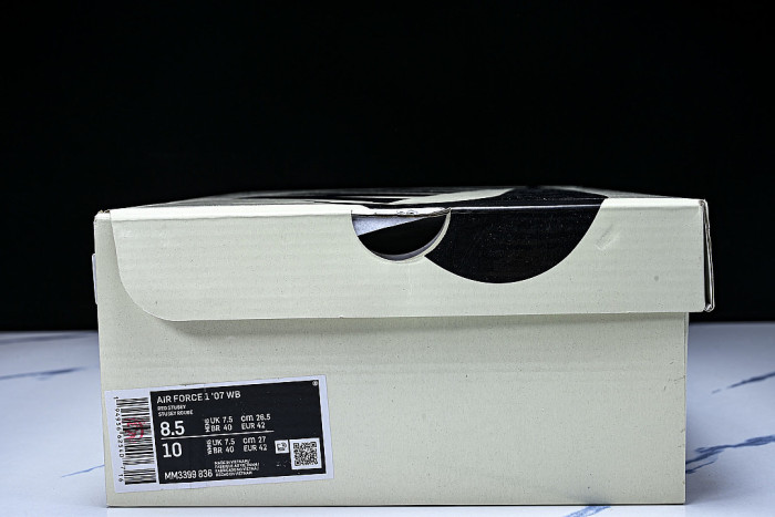 MM3399-836 AIR FORCE 1 07 LOW CASUAL SNEAKERS WHITE/BLUE/WHITE
