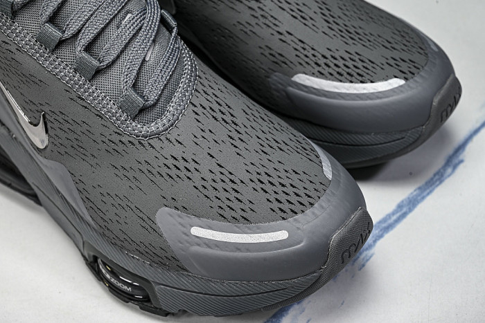 IO9883-006 AIR MAX 270 PREMIUM AIR CUSHIONED CASUAL RUNNING SHOES DARK GRAY/BLACK