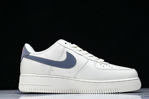 MM3399-836 AIR FORCE 1 07 LOW CASUAL SNEAKERS WHITE/BLUE/WHITE