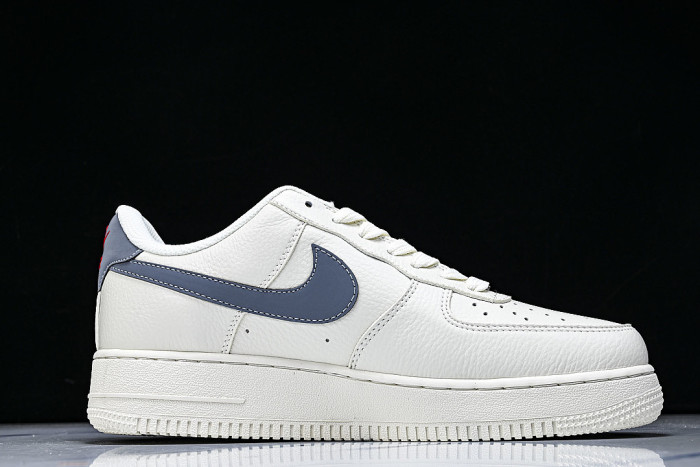 MM3399-836 AIR FORCE 1 07 LOW CASUAL SNEAKERS WHITE/BLUE/WHITE