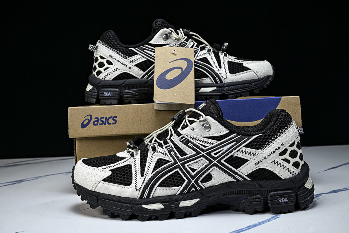 1203B031-001 OFF ROAD OUTDOOR LEISURE MOUNTAINEERING AND HIKING RUNNING SHOES WHITE/BLACK