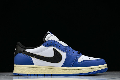 DM7866-141 TRAVIS SCOTT X AIR JORDAN 1 LOW OG AJ1 DARK BLUE/WHITE/BLUE