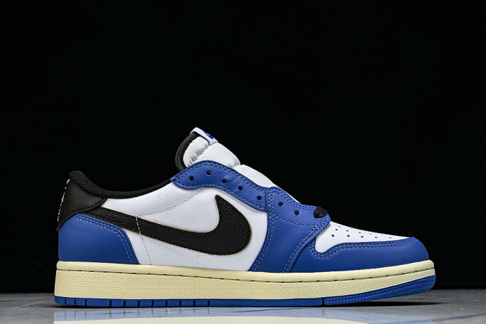 DM7866-141 TRAVIS SCOTT X AIR JORDAN 1 LOW OG AJ1 DARK BLUE/WHITE/BLUE