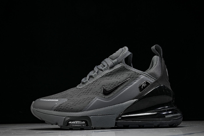 IO9883-006 AIR MAX 270 PREMIUM AIR CUSHIONED CASUAL RUNNING SHOES DARK GRAY/BLACK