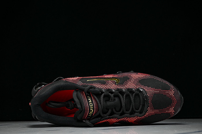 IQ7634-002 AIR LIQUID MAX AIR CUSHIONED RUNNING SHOES RED/BLACK