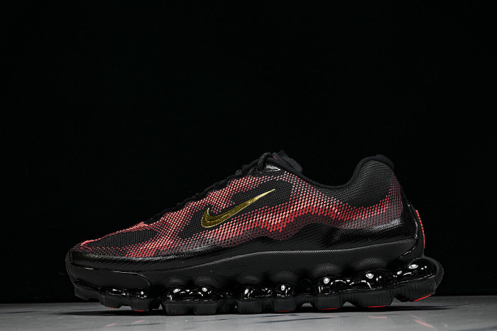 IQ7634-002 AIR LIQUID MAX AIR CUSHIONED RUNNING SHOES RED/BLACK