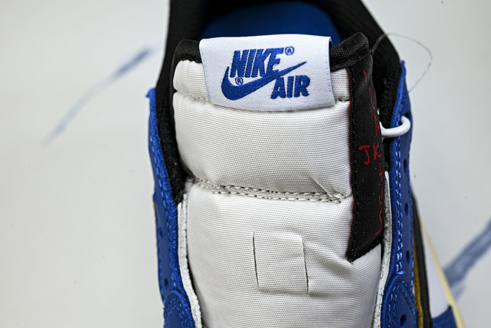 DM7866-141 TRAVIS SCOTT X AIR JORDAN 1 LOW OG AJ1 DARK BLUE/WHITE/BLUE