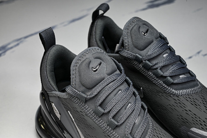 IO9883-006 AIR MAX 270 PREMIUM AIR CUSHIONED CASUAL RUNNING SHOES DARK GRAY/BLACK