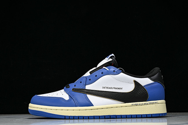 DM7866-141 TRAVIS SCOTT X AIR JORDAN 1 LOW OG AJ1 DARK BLUE/WHITE/BLUE