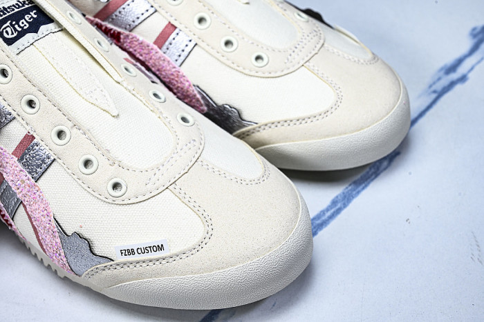 1183A360-205-1 MEXICO 66 SLIP ON CASUAL RUNNING SHOES LIGHT PINK/WHITE