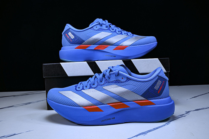 JR2023 EVO SL ULTRA LIGHT BREATHABLE AND SHOCK ABSORBING RUNNING SHOES DARK BLUE/BLUE/SILVER