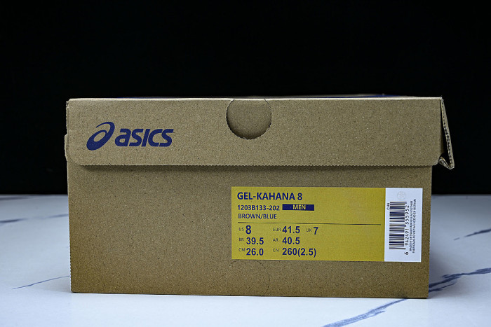 1203B133-202 GEL-KAHANA 8 FL OUTDOOR LEISURE HIKING AND RUNNING SHOES WHITE/BLUE/ORANGE