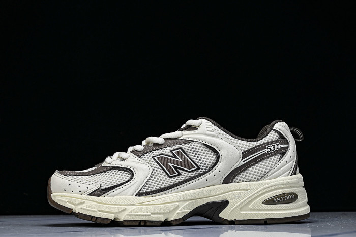MR530ASM NEW BALANCE 530 SERIES OF RETRO CASUAL RUNNING SHOES WHITE/BLACK
