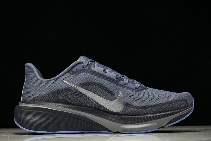 IB1873-401 AIR ZOOM PEGASUS 42 WEAR-RESISTANT RUNNING SHOES NAVY BLUE/BLACK