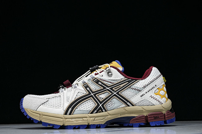 1203B031-104 GEL-KAHANA 8 FL OUTDOOR LEISURE HIKING AND RUNNING SHOES WHITE/RED/YELLOW
