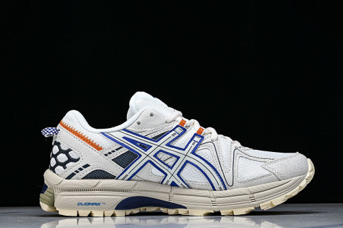 1203B133-202 GEL-KAHANA 8 FL OUTDOOR LEISURE HIKING AND RUNNING SHOES WHITE/BLUE/ORANGE