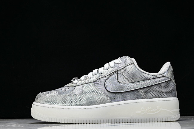 II3925-400 AIR FORCE 1 07 LOW CASUAL SNEAKERS LIGHT GRAY/GREY