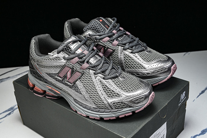U190629R RETRO CASUAL SPORTS RUNNING SHOES GREY/PINK/GREY
