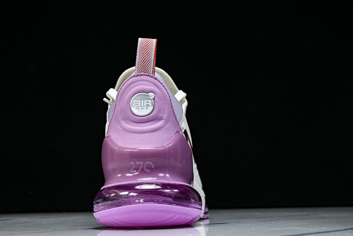 IO9884-113 AIR MAX 270 PREMIUM LEISURE RUNNING SHOES WHITE/PURPLE