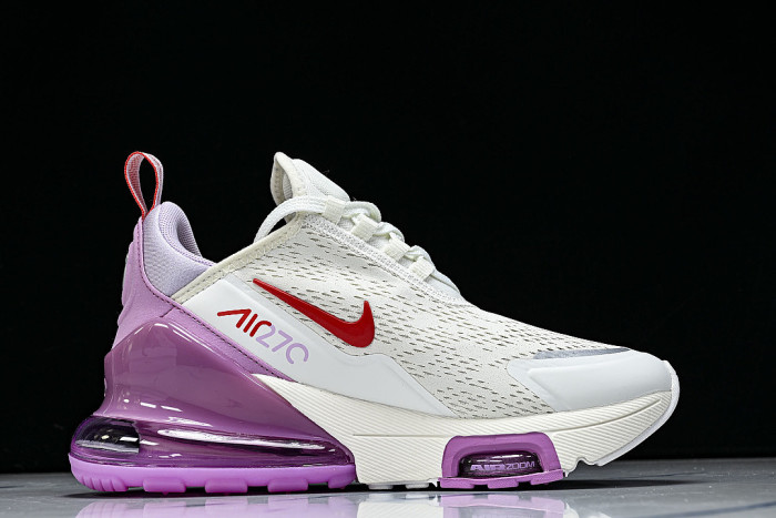 IO9884-113 AIR MAX 270 PREMIUM LEISURE RUNNING SHOES WHITE/PURPLE