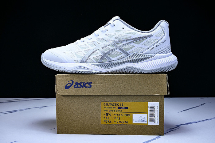 1072A092-100 GEL-TACTIC 12 WHITE/PURE SILVER