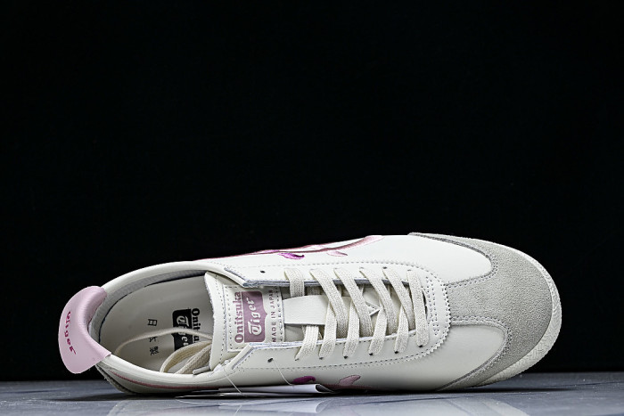 1183C320-103 MEXICO 66 RETRO CASUAL SHOES WHITE/PINK/GREY