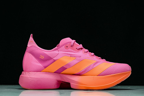 KJ3062 ADIZERO ADIOS 4 M LOW-CUT RUNNING SHOES PINK/ORANGE/PINK