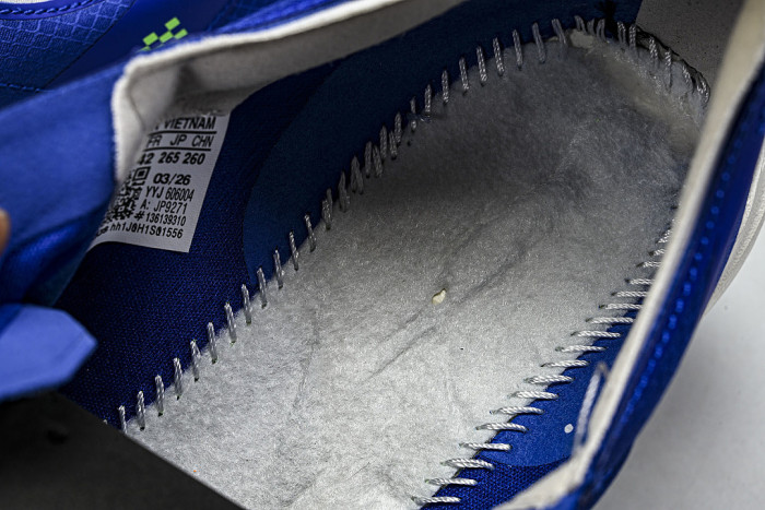 JP9271 ADIZERO ADIOS 4 M LOW-CUT RUNNING SHOES NAVY BLUE/GREEN/WHITE