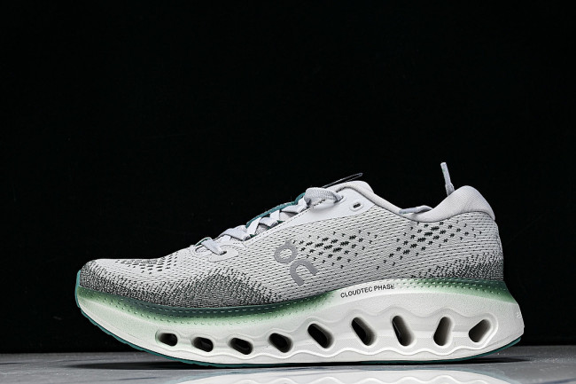 ON RUNNING CLOUDTILT LIGHTWEIGHT CASUAL SHOES GREY/GREEN/GREY