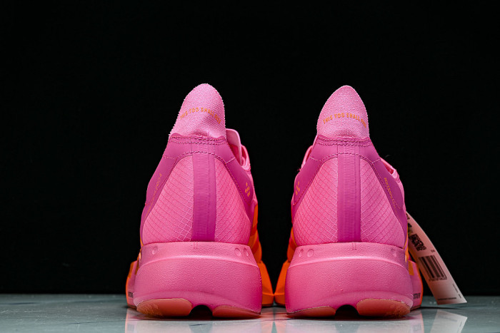 KJ3062 ADIZERO ADIOS 4 M LOW-CUT RUNNING SHOES PINK/ORANGE/PINK
