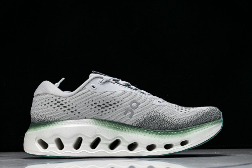 ON RUNNING CLOUDTILT LIGHTWEIGHT CASUAL SHOES GREY/GREEN/GREY