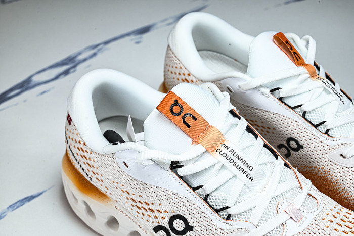 ON RUNNING CLOUDTILT LIGHTWEIGHT CASUAL SHOES WHITE/ORANGE